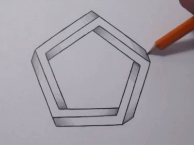 How To Draw an Impossible Pentagon - Cool Optical Illusion