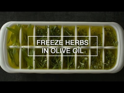 How to Freeze Herbs in Olive Oil ~ Green Renaissance