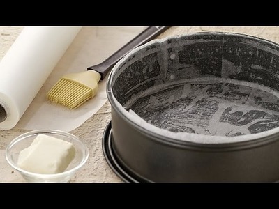 How to line a cake pan - cooking tutorial