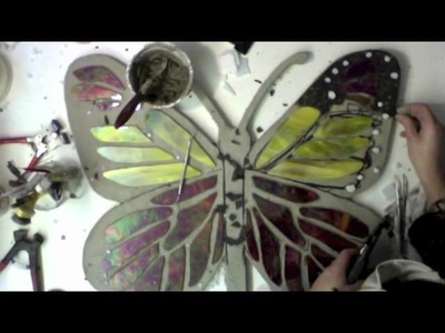 How to make a mosaic butterfly