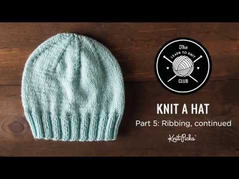 Learn to Knit Club: Learn to Knit a Hat, Part 5: Ribbing and Turning Your Work
