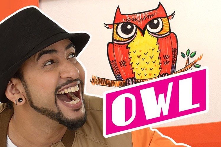 Mad Stuff with Rob – How to draw an owl | DIY Drawing for children
