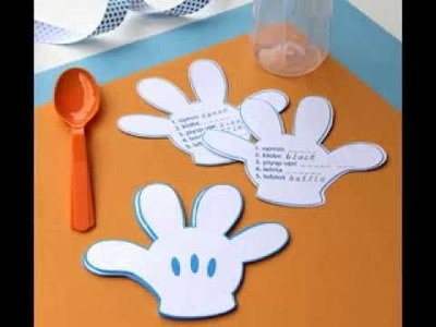 Mickey mouse craft decorations