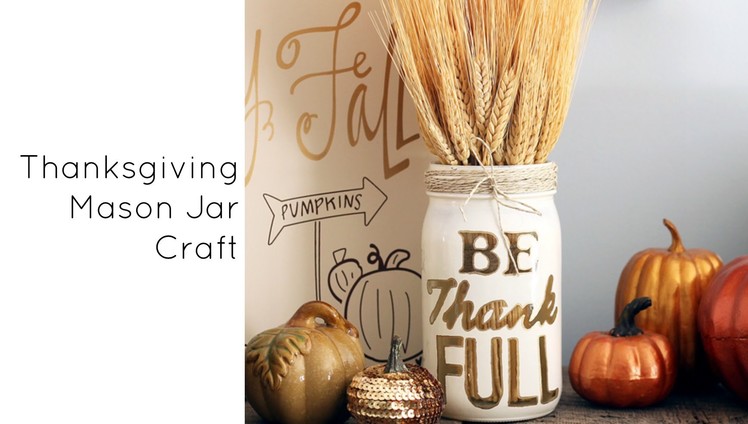 Thanksgiving Mason Jar Craft