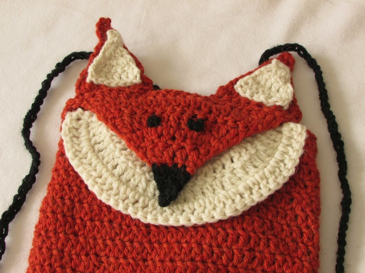VERY EASY crochet fox backpack. bag. rucksack tutorial