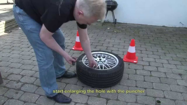 BMW 3 Series E46 flat tire repair - DIY