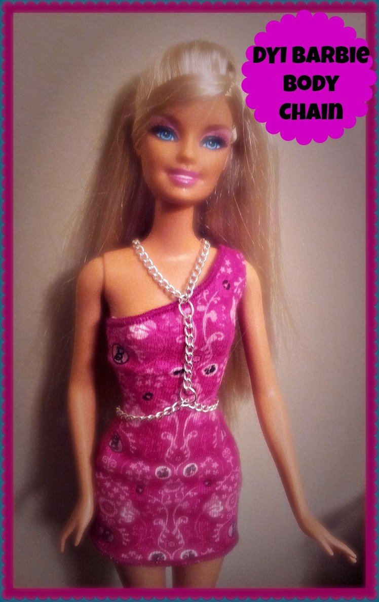 DIY Barbie Jewellery * How to make a body chain for Barbie! Celebrity Body Chain