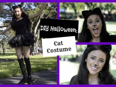 DIY Halloween: Cat Costume + Hair + Makeup