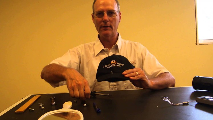 DIY hands free hat mount action video camera baseball cap