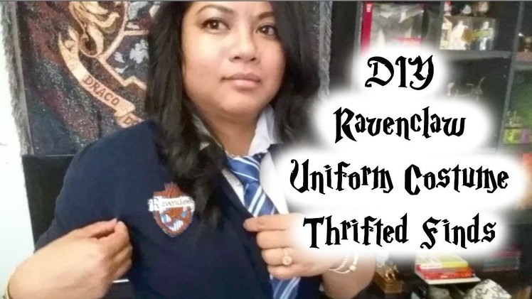 DIY-Harry Potter Inspired Ravenclaw Uniform Costume ft. Thrifted Finds!