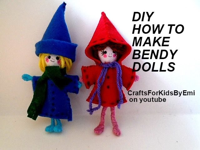 DIY HOW TO make bendy dolls, dollmaking, crafts for kids
