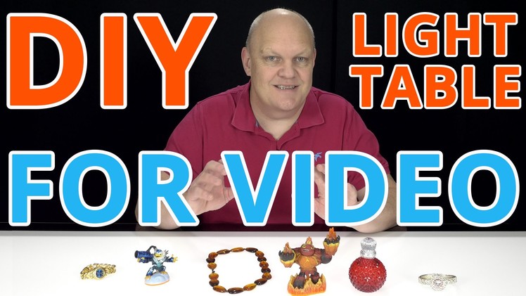 DIY Light Box. Back-lit Light Table - White Background for Table Top Video's, Unboxings