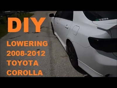 DIY Lowering Springs Install 2010 Corolla Video