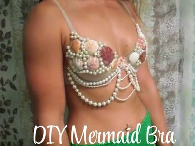DIY Mermaid Bra Tutorial - Perfect For Halloween