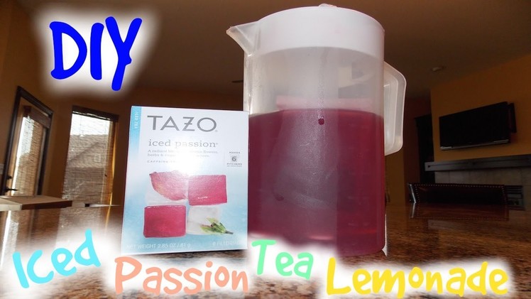 DIY Starbucks Iced Passion Tea Lemonade!