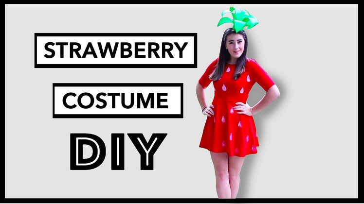 DIY Strawberry  Halloween Costume - Easy, Cute & Simple