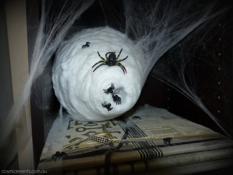 How to Make a Spiders' Nest | Halloween Tutorial 2015 DIY Decorating on a budget