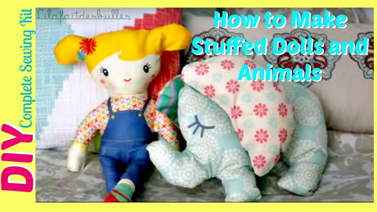 How To Make Stuffed Animals Dolls Toys DIY Sewing KIT À COUDRE | JazzyGirlStuff