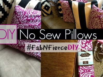 No Sew Pillows DIY