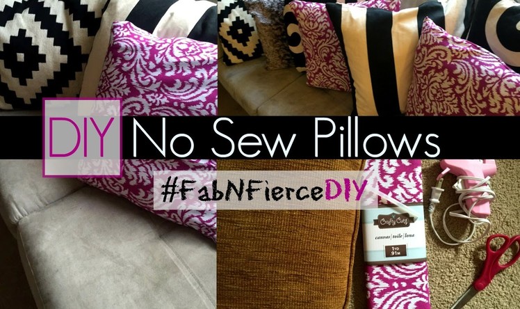 No Sew Pillows DIY