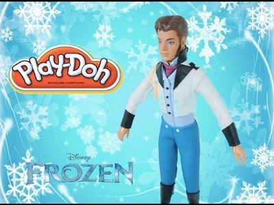Play doh craft dress up prince Hans from frozen movie
