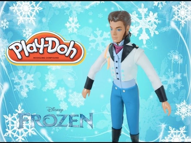 Play doh craft dress up prince Hans from frozen movie