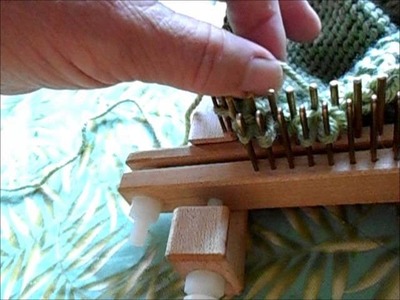 Creating buttonholes in a knitted on garter stitch cardigan band