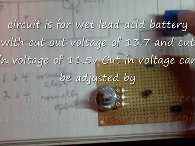Diy automatic 12 volt charge controller