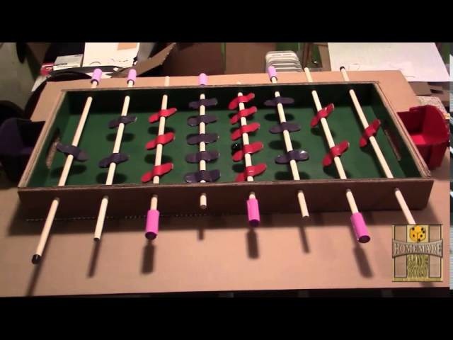 DIY Cardboard Foosball Table: The Cardboard Bible