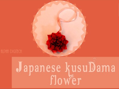 DIY : Japanese Kusudama Flower | Simple Flower Design | Children Art & Craft