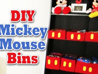 DIY: Mickey Mouse Bins ( Room Decoration) -The290ss