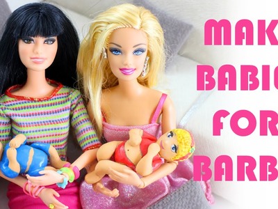 How to Make a BABY FOR BARBIE - Easy Doll Crafts