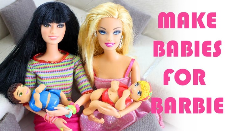 How to Make a BABY FOR BARBIE - Easy Doll Crafts