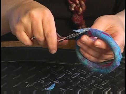 How to Make Felt Bracelets : Carving Felt Bracelets