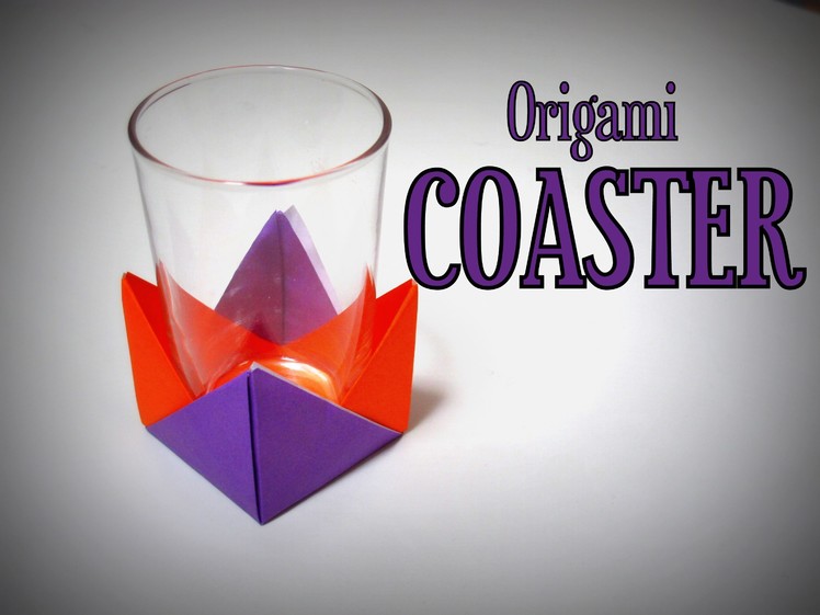 Origami - How to make a COASTER (for beverages)