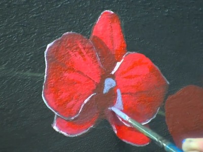 Red Orchids time lapse acrylic speed painting by TIm Gagnon http:.www.timgagnonstudio.com