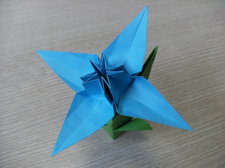 3D origami - flower - daffodil - how to make