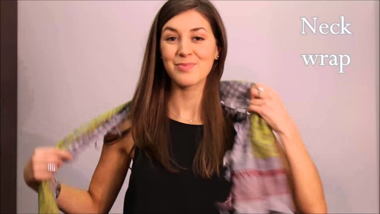 4 Easy Ways to Tie a Long Rectangle Scarf