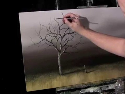 Acrylic Time Lapse Painting Lessons Old Tree by Tim Gagnon 18 X 36 http:.www.timgagnon.com