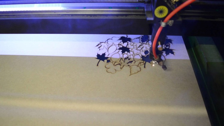 Apex Laser Craft - Cutting Leaves on The 100w Laser Cutter