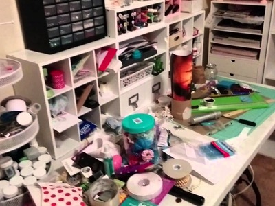 Craft room before attempted reorganization