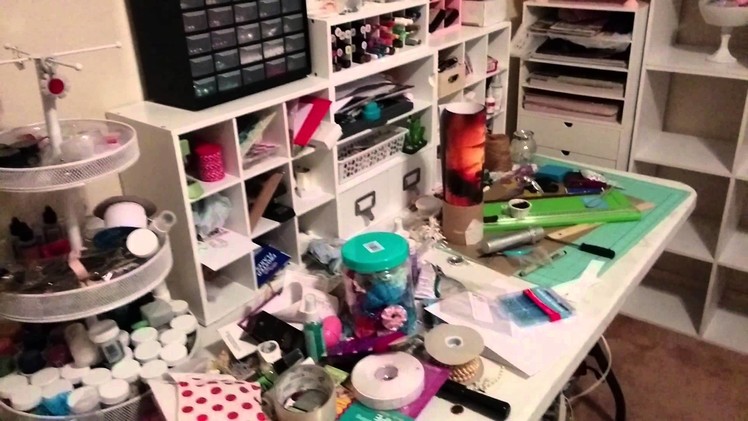 Craft room before attempted reorganization