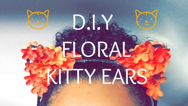 D.I.Y Halloween.Fall Floral Cat Ears
