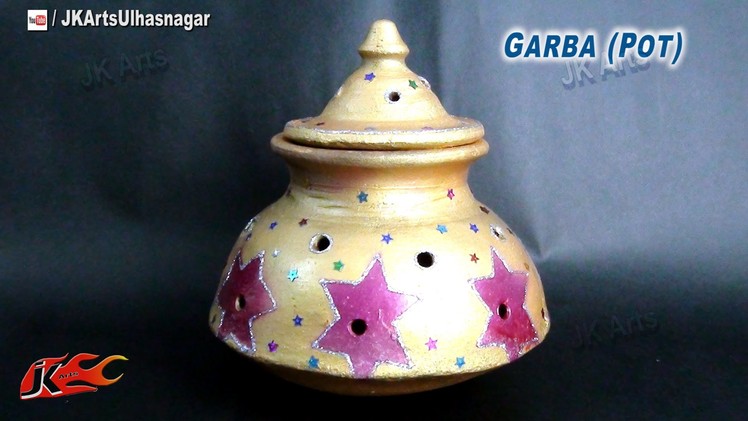 DIY Garba (Pot) decorations for Navratri, Diwali and wedding | JK Arts 708