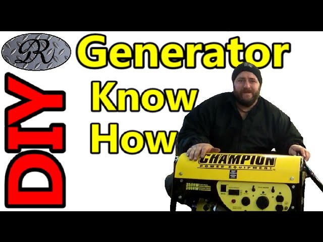 DIY Generator Maintenance To Prepare For Alternate Electric During Winter Snow Storm Power Outages