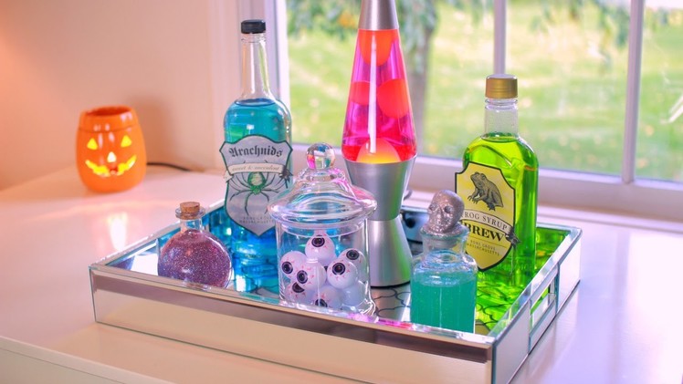 DIY Halloween Potion Bottles - Halloween Room Decor