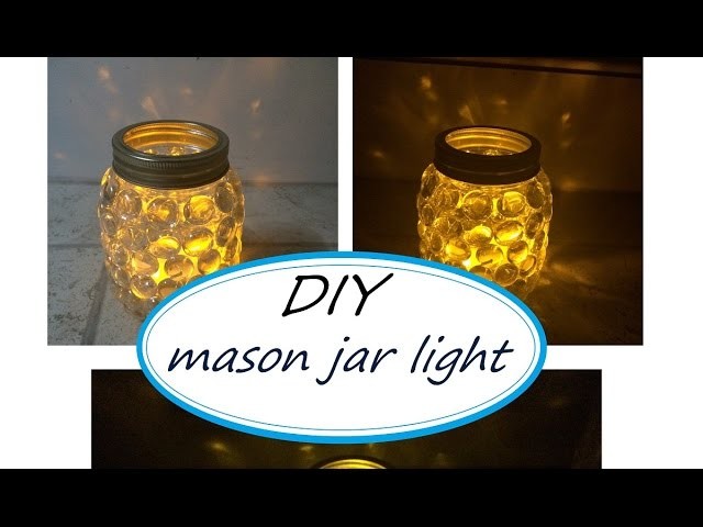 DIY: mason jar light (easy craft idea)