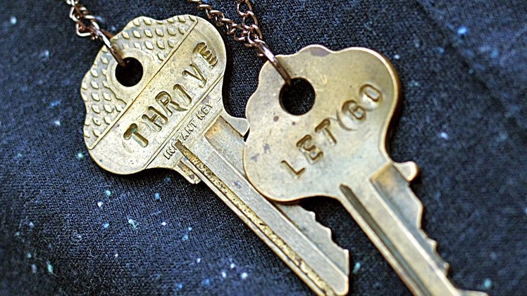 DIY Personalized Stamped Key Necklace