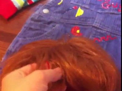 DIY Toddler Chucky Costume