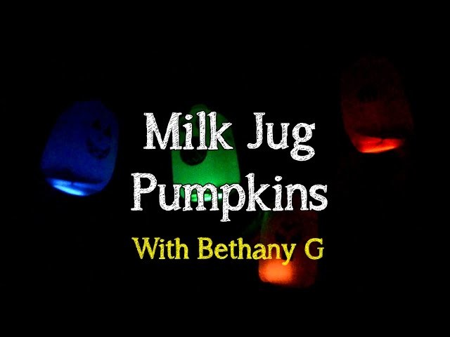 Halloween Craft - Milk Jug Pumpkins | Bethany G